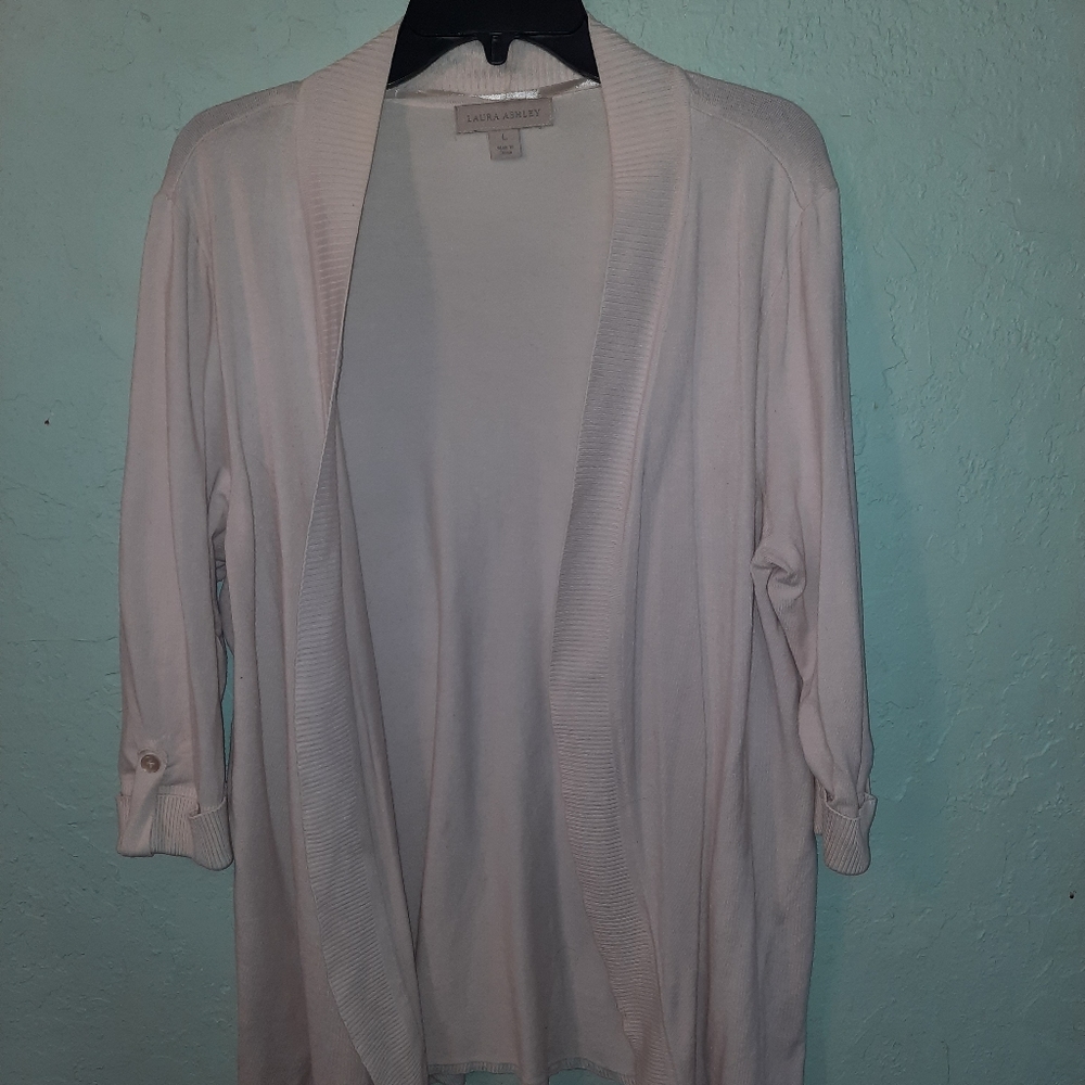 Laura Ashley open front cardigan